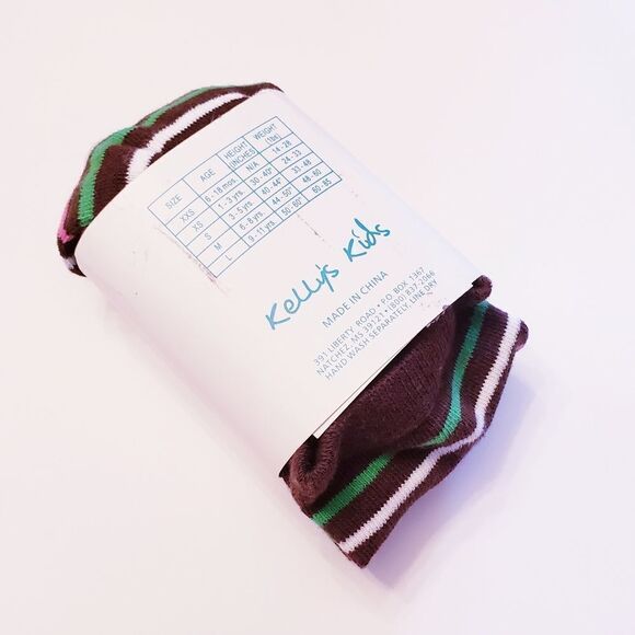 NWT Kelly's Kids Striped Footless Tights - Picture 5 of 5